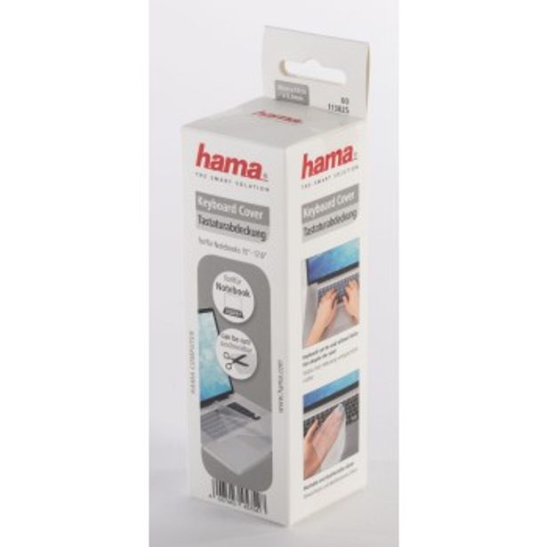 Hama ochranný kryt na klávesnici notebooku, silikonový, 36x13 cm, tloušťka 0,6 mm