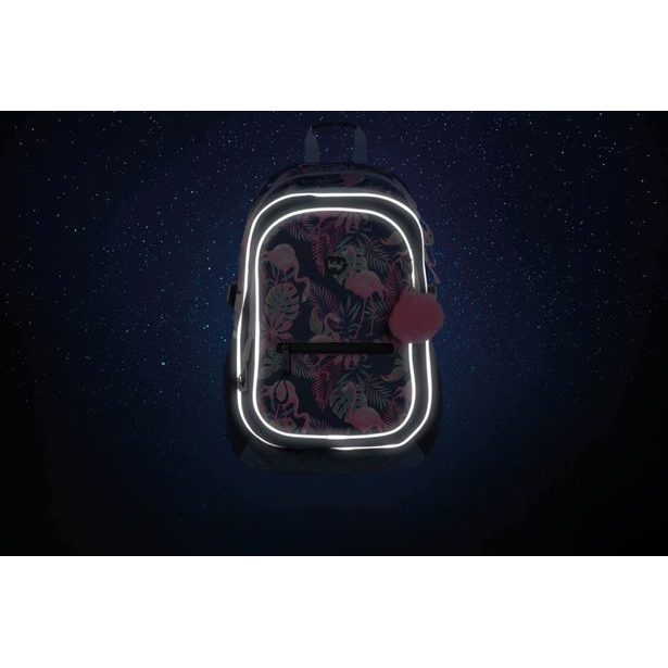 BAAGL Školní batoh Flamingo Baagl