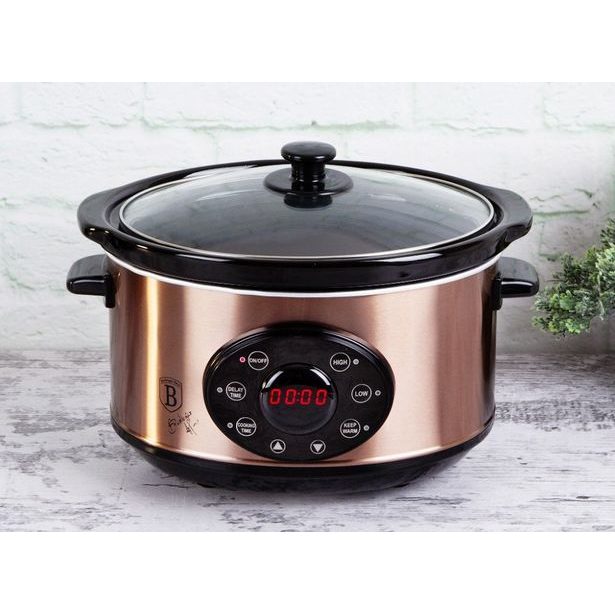 BERLINGERHAUS Pomalý hrnec s poklicí Slow Cooker 3,5 l Black Rose Collection BH-9383