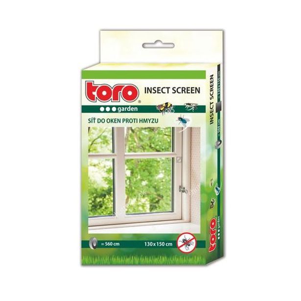 TORO SÍŤ OKENNÍ PROTI HMYZU 130X150 CM, ČERNÁ_hamashop