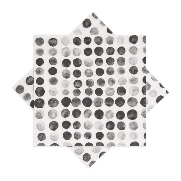 Servírovací ubrousky puntíky 33x33 cm