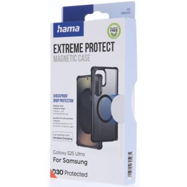 Hama Extreme Protect, kryt pro Samsung Galaxy S25 Ultra, magnetický, D3O®, černý