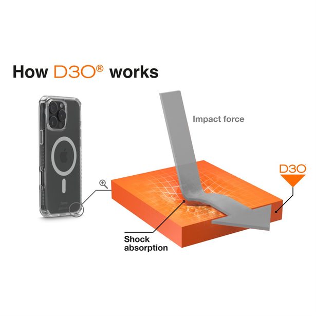 Hama Extreme Protect, kryt pro Apple iPhone 16 Pro Max, magnetický, D3O®, nežloutne, průhledný