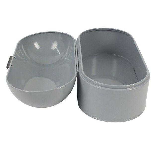 KELA Chlebovka FRISCO kov, šedá 44x21,5x22cm KL-11167