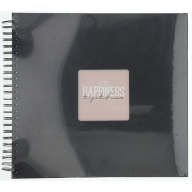 Hama album klasické spirálové FINE ART 36x32 cm, 50 stran, nová černá, černé listy