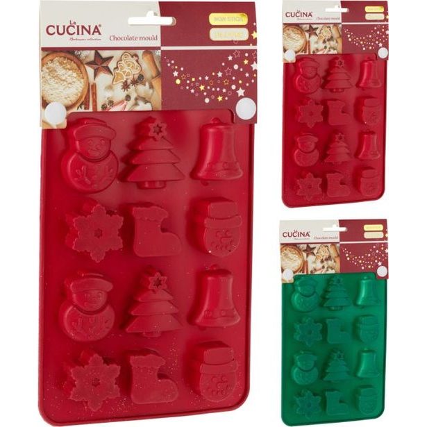 forma na čokol.12tvarů, x x cm, mix barev, silikon