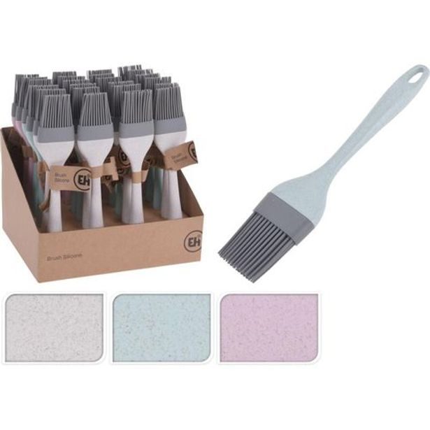 mašlovačka 22,5cm-štěteček, 3 barvy, SILIKON, plast