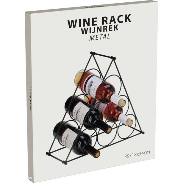 EXCELLENT HOUSEWARE Kovový stojan na víno 6 lahví KO-DD1001020