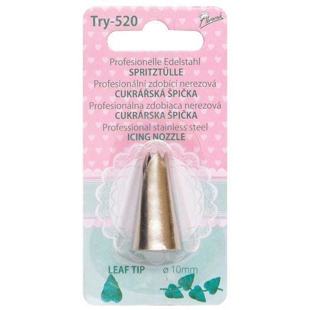 špička d18x30mm LIST TIP d10mm TRY-520, zdobící, NR