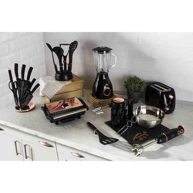 BERLINGERHAUS Sada nožů ve stojanu 8 ks Black Rose Collection BH-2421