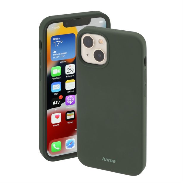 Hama MagCase Finest Feel PRO, kryt pro Apple iPhone 13 mini, zelený