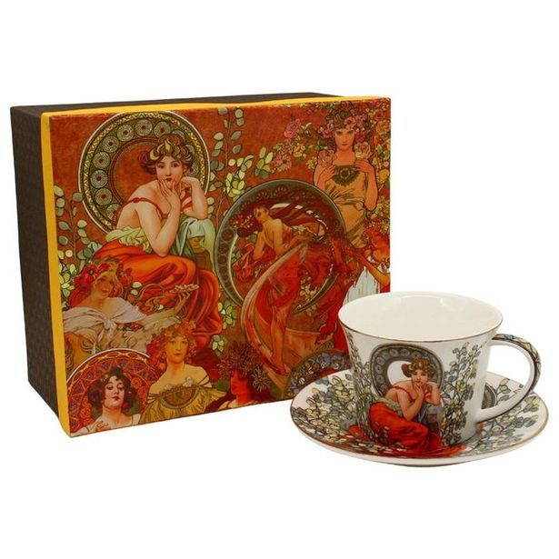 šapo 250ml, A.MUCHA, světlý, DB, porcelán