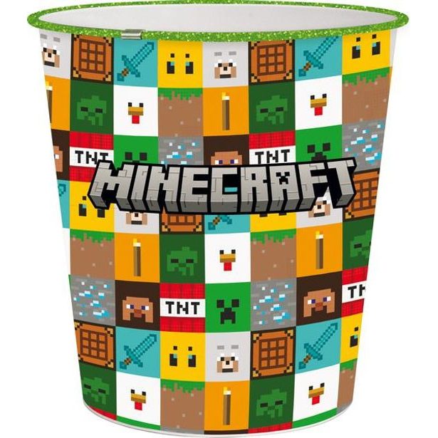 STOR KOŠ NA ODPADKY MINECRAFT 5L, PRŮMĚR 21 CM, PLAST_hamashop