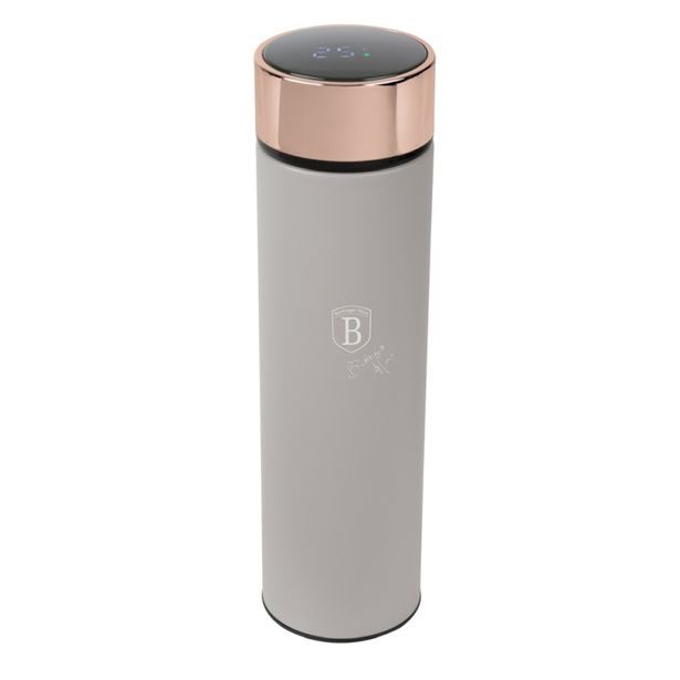 BERLINGERHAUS Chytrá termoska s ukazatelem teploty 0,5 l Taupe Collection BH-9677