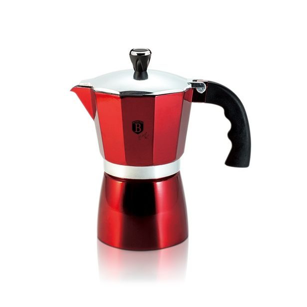 BERLINGERHAUS Konvice na espresso 6 šálků Burgundy Metallic Line BH-8563