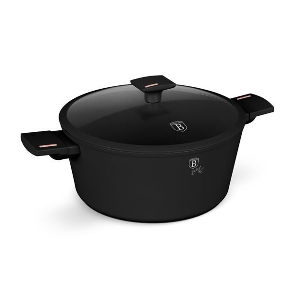 BERLINGERHAUS Kastrol s titanovým povrchem a poklicí 28 cm Monaco Collection BH-8262