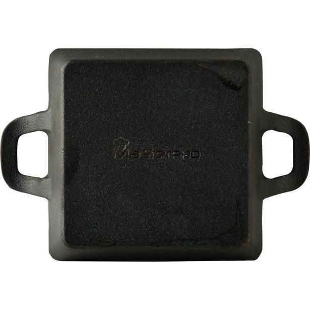 MASTERPRO Pekáč litinový s podstavcem COOK & SHARE 12,6x18,5x3,6 cm černá BGMP-3805-EM