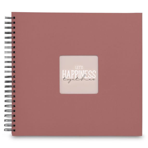 Hama album klasické spirálové FINE ART 36x32 cm, 50 stran, terra, černé listy