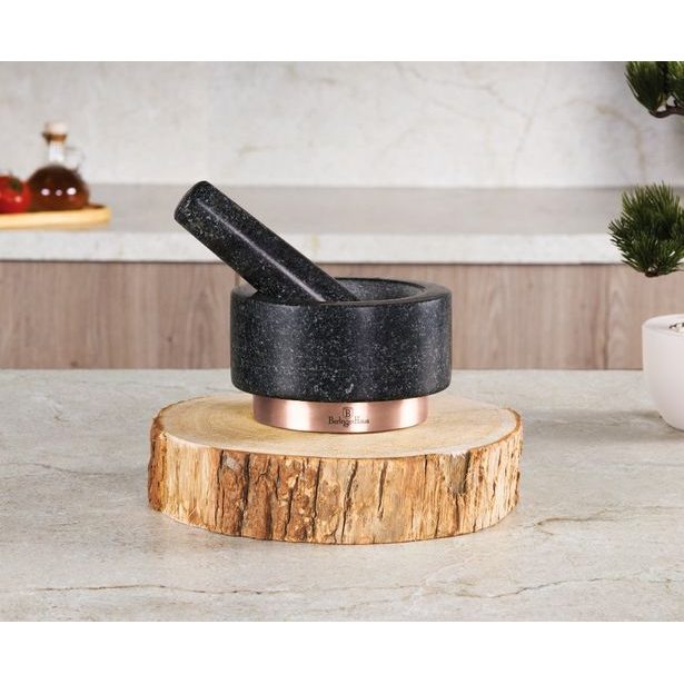 BERLINGERHAUS Hmoždíř žulový 14 x 8 cm Black Rose Collection BH-8608