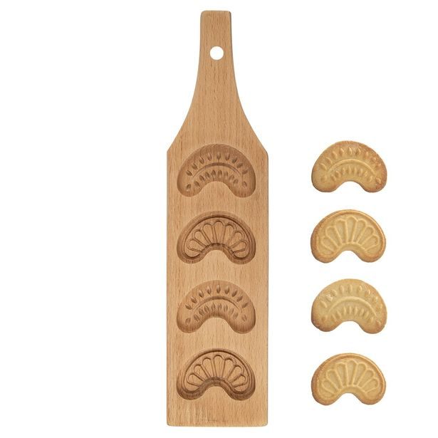 Formička dřevo vytlačované rohlíček 4