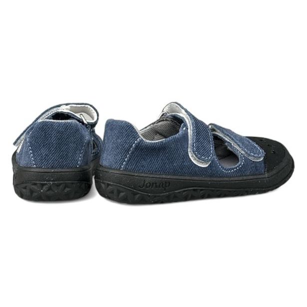Dětská letní obuv Jonap - Modrá riflovina s okopovou špičkou