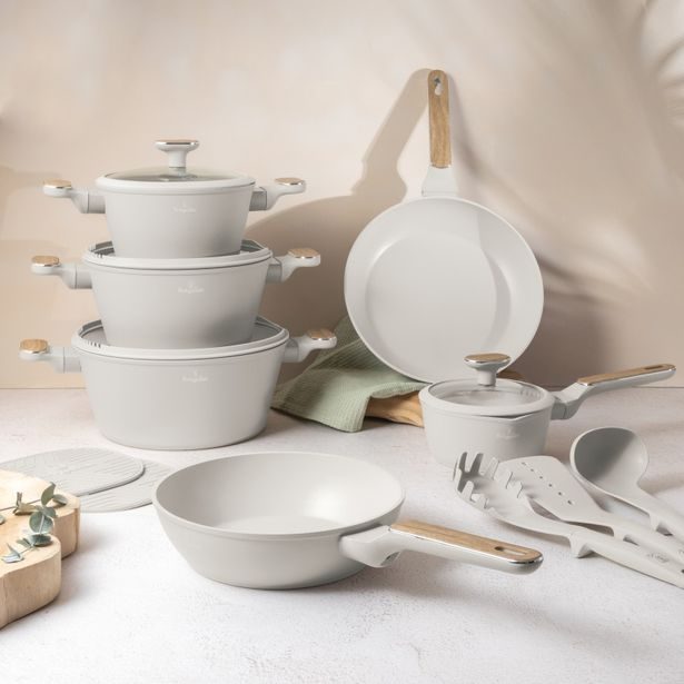 BERLINGERHAUS Sada nádobí s titanovým povrchem 15 ks Sahara Nordic Collection BH-8325