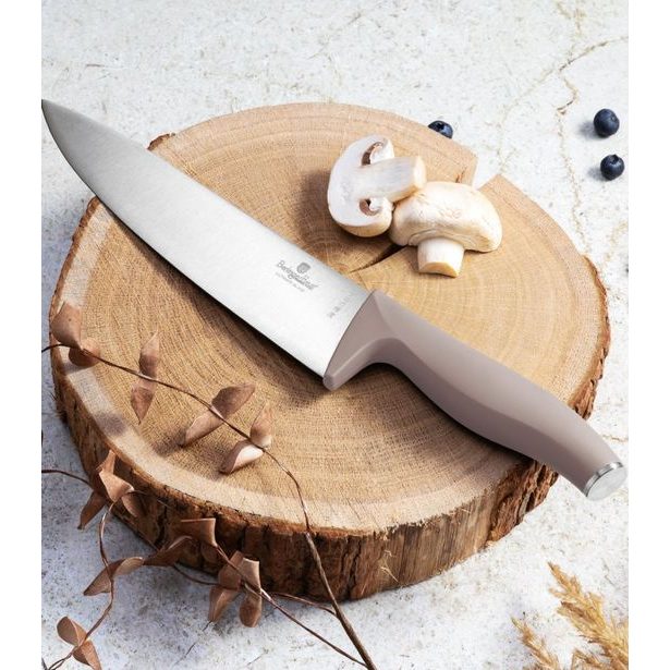 BERLINGERHAUS Sada nožů s prkénkem 6 ks Taupe Collection BH-2967