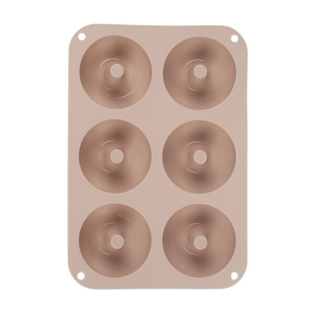 O Forma silikon donuty 6 béžová