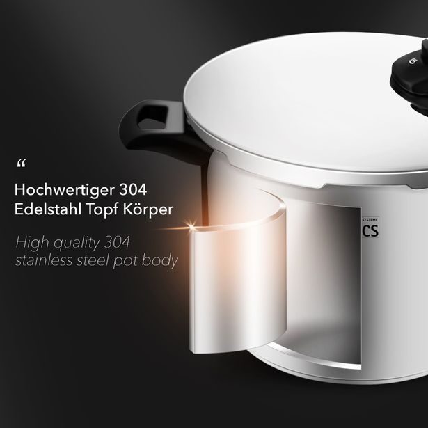 CS SOLINGEN Tlakový hrnec 6 l KAISERSLAUTERN CS-077365