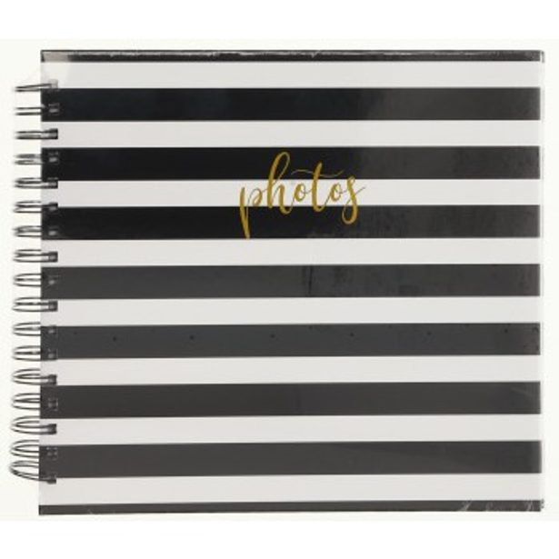 Hama album klasické spirálové BLOCKS 28x24 cm, 50 stran, bílá/ černá