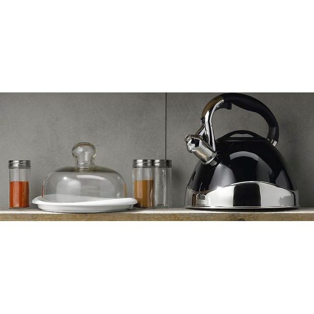 KELA Konvice pískací VARUS nerez 3 l černá KL-11656