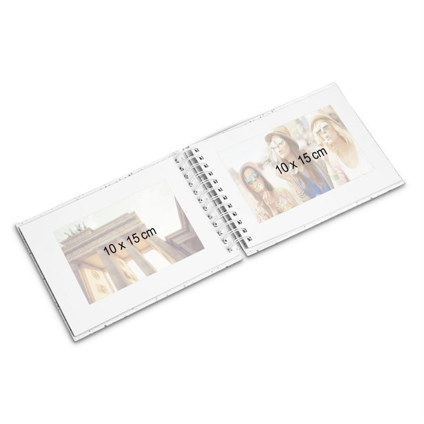 Hama album klasické spirálové FINE ART 24x17 cm, 50 stran, mousse, bílé listy