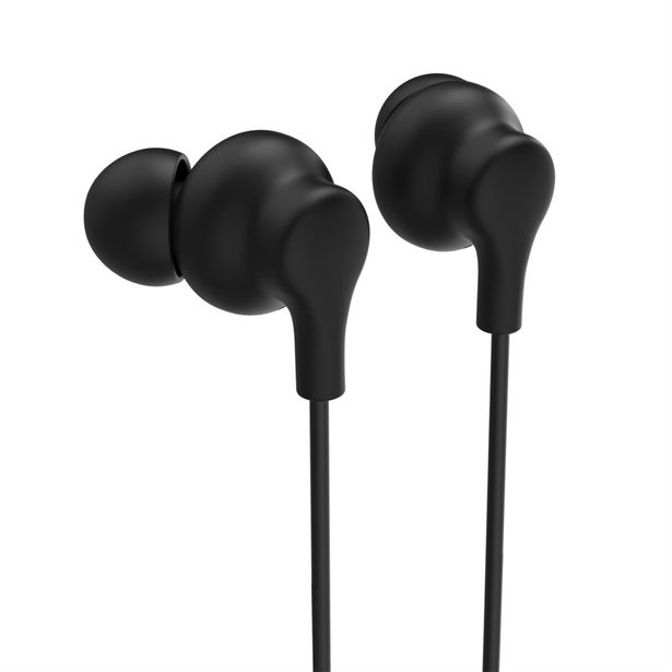 Hama USB-C sluchátka s mikrofonem Curly, špunty, černá