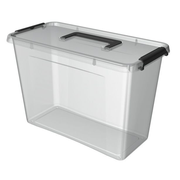box 13,0l SIMPLE-1433,39x20x26cm,rukojeť,transp.plast