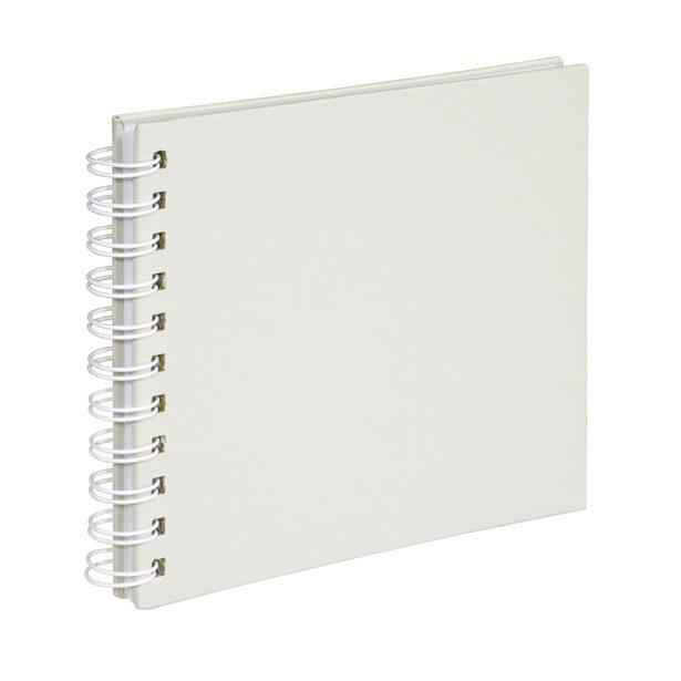 Hama album klasické spirálové FINE ART 18,5x15 cm, 30 stran, křídová, bílé listy
