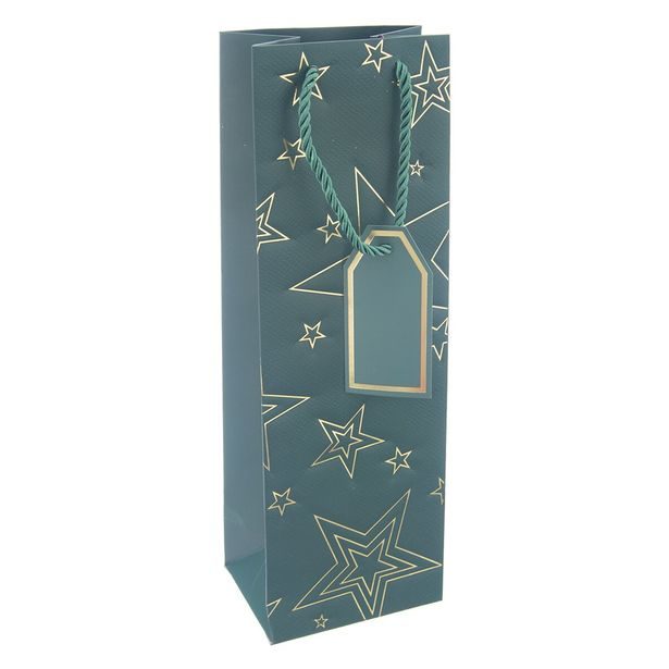 Dárková taška hvězda 12x9x36 cm