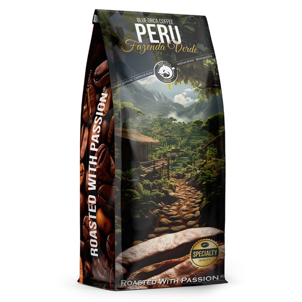 Blue Orca Fusion Peru Fazenda Verde, zrnková káva, 1 kg, Arabica/Robusta (75/25 %)