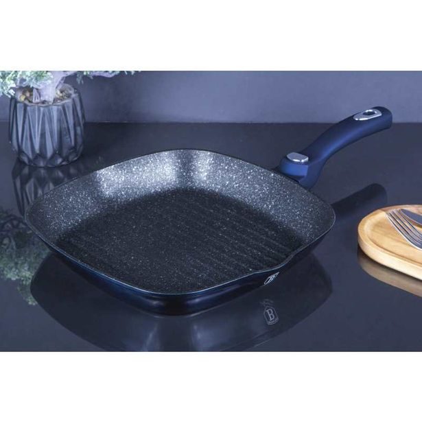 BERLINGERHAUS Pánev grilovací s odnímatelnou rukojetí 28 cm Aquamarine Metallic Line BH-7151