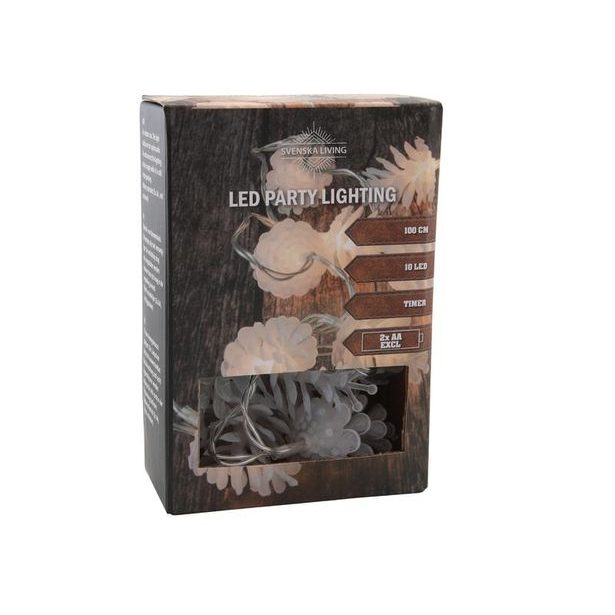 HIT LED ŘETĚZ ŠIŠKY 10 LED, 2XAA_hamashop