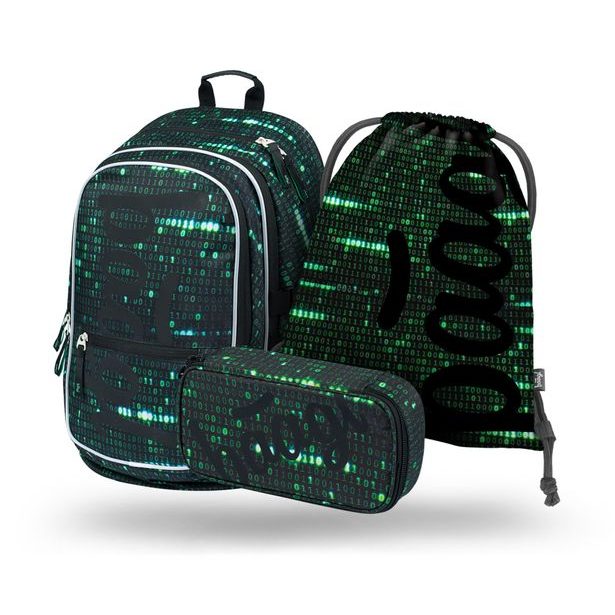 BAAGL SET 3 Core Numbers: batoh, penál, sáček