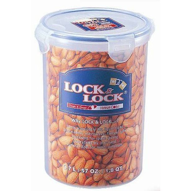 dóza 1,80l LOCK HPL933D kulatá, d11,6x18,6cm, plast