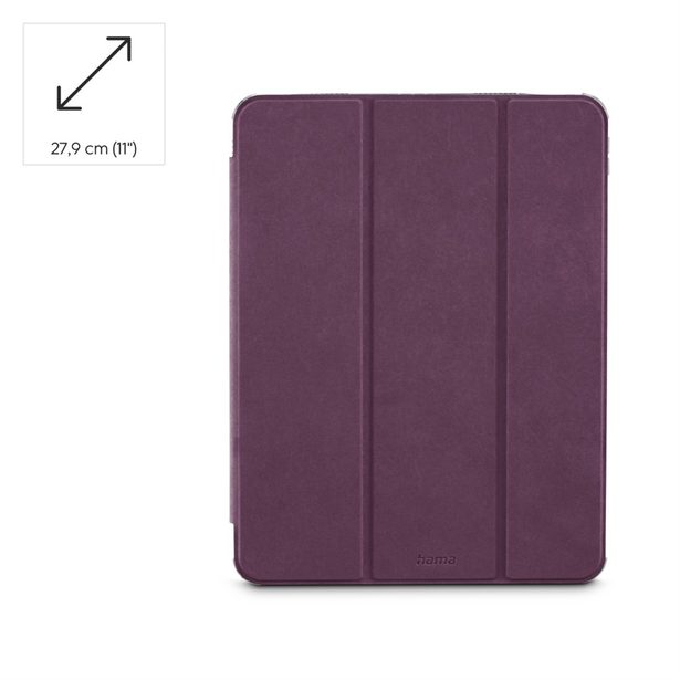 Hama Extreme Protect, pouzdro pro Apple iPad Pro 11" (2024), D3O®, bordó/průhledné