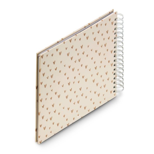 Hama album klasické spirálové LOVELY 28x24 cm, 50 stran, béžová