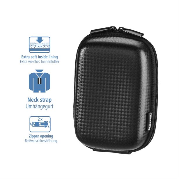 Hama foto puzdro Hardcase Carbon 60L, čierne