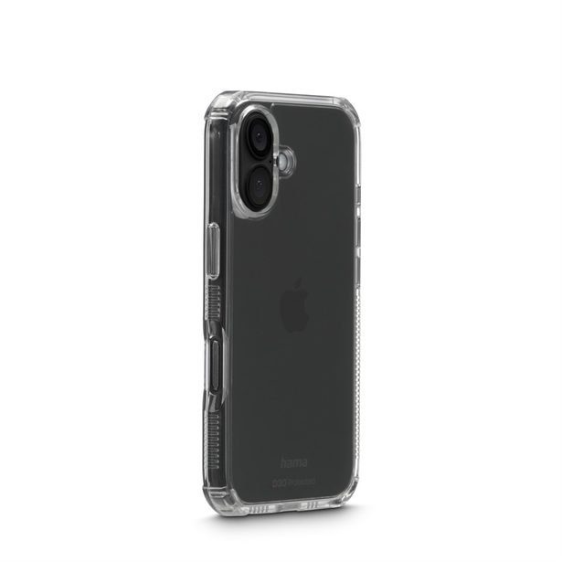 Hama Extreme Protect, kryt pro Apple iPhone 16, materiál D3O, nežloutne, průhledný