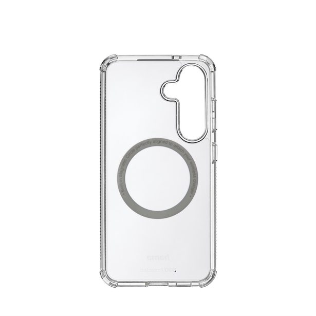 Hama Extreme Protect, kryt pro Samsung Galaxy S25 FE, magnetický, D3O®, nežloutne, průhledný