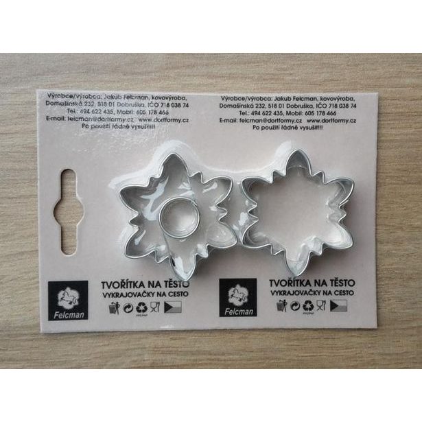 vykr. 0874 Růže, 4,1cm, 2ks /b.SKIN/