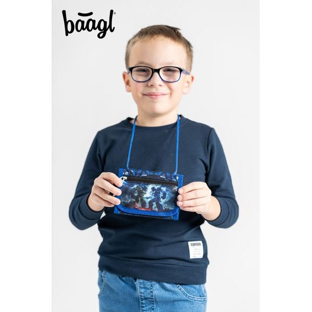 BAAGL Peněženka na krk Roboti