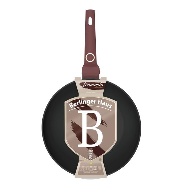 BERLINGERHAUS Pánev wok s titanovým povrchem 28 cm Leonardo Collection BH-8033