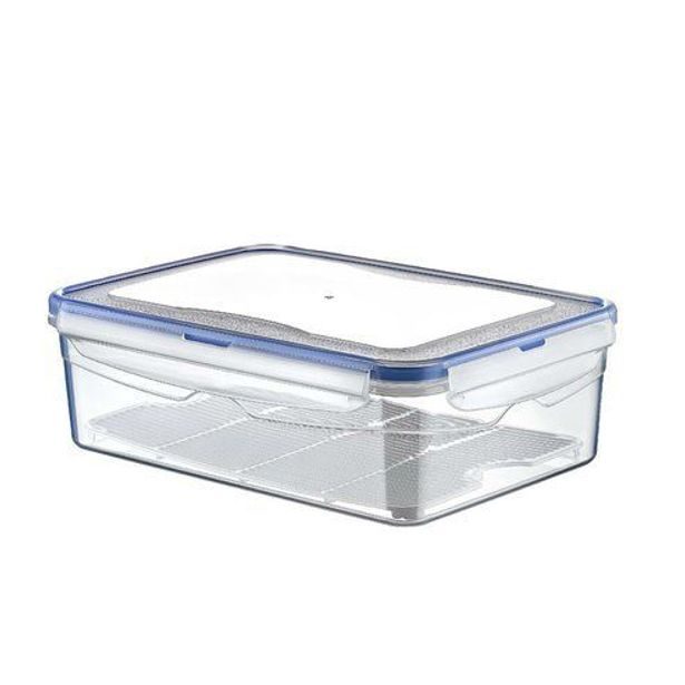 dóza 2,6l obdél. 26x18x8cm, patent.víčko, plast